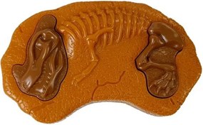 LEAN Toys Diaľkovo ovládaný dinosaurus R/C, hnedý, so zvukom a svetlom, tyranosaurus