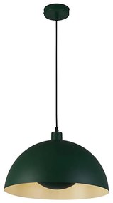 Searchlight 35410GR - Závesné svietidlo MARS na lankách 1xE27/60W/230V priemer 25 cm zelené