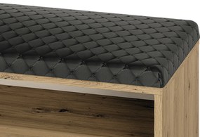 Sedací botník s policami BEDA - dub artisan