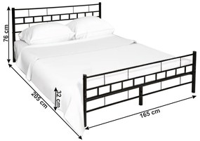 Manželská posteľ 160 cm Timlu (s roštom). Vlastná spoľahlivá doprava až k Vám domov. 1017212