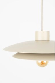 Béžové kovové závesné svietidlo ø 26,5 cm Wubbo – White Label