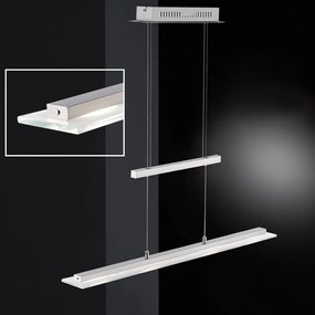 Kovové LED závesné svietidlo v striebornej farbe Tenso – Fischer &amp; Honsel