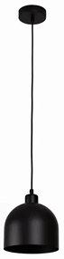 Duolla - Závesné svietidlo na lanku IRONLINE 1xE27/15W/230V priemer 17 cm čierna