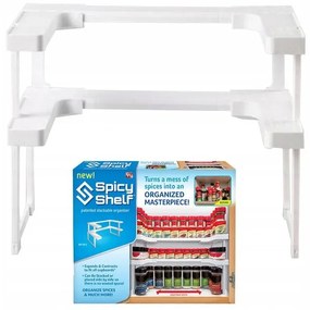 Verk Police na korenie Spicy Shelf biela