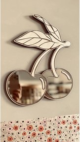 Zrkadlo čerešne do detskej izby – akrylové zrkadlo z dreva 36x30 cm