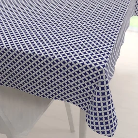 Biante Bavlnený obdĺžnikový obrus Sandra SA-241 Tmavo modré Maroko 140x160 cm