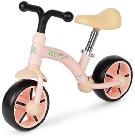 Detský balančný bicykel, ružové ECOTOYS