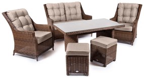 Jedálenská súprava BERKLEY 2 tmavohnedá