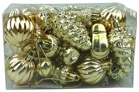 Vianočné gule mix 4 cm 24 ks 66386