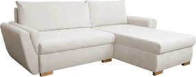 Rohová sedačka Helvetius, krémová látka