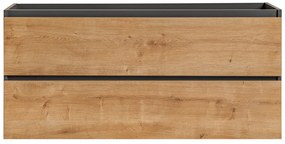 Koupelnová skříňka Monako 120 cm šedá/dub hamilton
