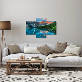 Obraz tyrkysového jazera (90x60 cm)
