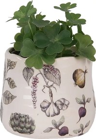 Keramický obal na kvetináč zelenina The Kitchen Garden - Ø 11*10 cm