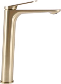 Rea Marco, vysoká umývadlová batéria h-275, zlatá matná, REA-B4895