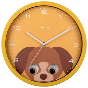 Detské hodiny ø 31 cm Peekaboo Dog – Karlsson
