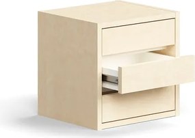 Zásuvková jednotka QBUS, 3 zásuvky, breza