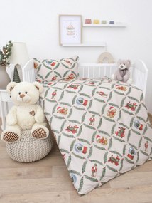 Vianočné bavlnené obliečky Renforcé do postieľky - Vianočný príbeh
