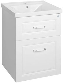 Aqualine Aqualine, FAVOLO umývadlová skrinka 52x72,5x44cm, biela mat, FV255