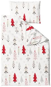 Bavlnené obliečky JINGLE biele Rozmer obliečky: 70 x 90 cm | 140 x 220 cm