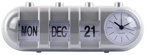 Budík Retro Tube Calendar Flip Karlsson KA6045SI, 10cm