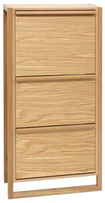 Výklopná skrinka na topánky v dekore duba v prírodnej farbe NewEst – Woodman