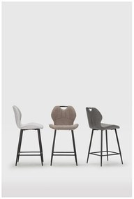 Sivé barové stoličky v súprave 2 ks (výška sedadla 65 cm) Muli – Marckeric