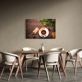Obraz - hrnček s dekoráciami (90x60 cm)
