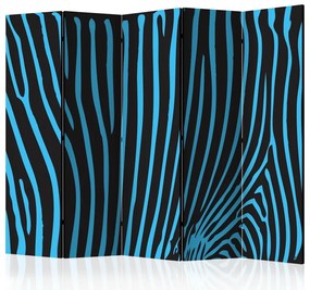 Artgeist Paraván - Zebra pattern (turquoise) [Room Dividers]