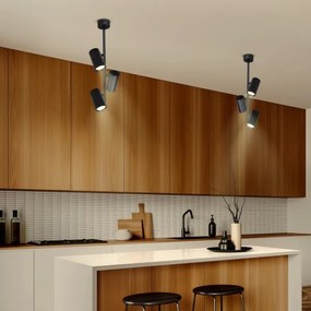 Brilagi - Luster na tyči SELE VERTICAL 3xGU10/30W/230V čierna