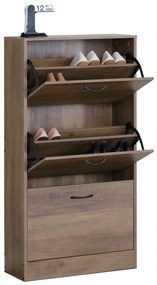 Botník s priehradkami G1016 ELM, jilmové drevo