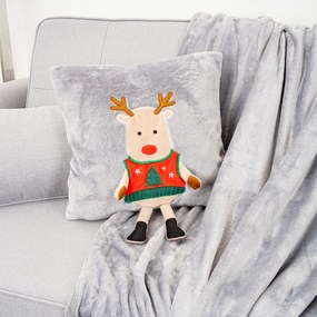 4Home Vianočný obliečka na vankúšik Xmas Reindeer, 40 x 40 cm