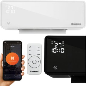 Vzduchová clona ZELVION 2000W s WiFi a PTC keramickým ohrievačom Biela