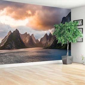 Fototapeta Vliesová Lofoten nórsko 104x70 cm