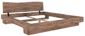 furniture-nabytek.cz - Masívna posteľ Sendai z brúseného akátu, lakovaná, prírodná – 140x200 cm