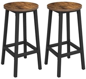 Barová stolička LOE hnedá/čierna