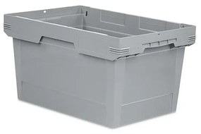 Sada 6 kusov - Kónická opakovane použiteľná nádoba 64-323 - sivá