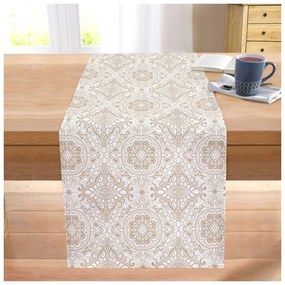 Behúň na stôl 40x130 cm Beige Mandala – Mila Home