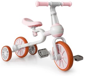 WELLHOX Balančný bicykel 4v1 - rúžový