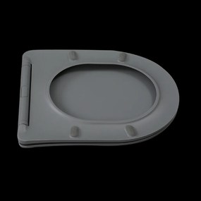 Invena Tavro, závesná misa 490x360x350 mm + WC sedadlo, QFS, šedá, INV-CE-71-007-Y