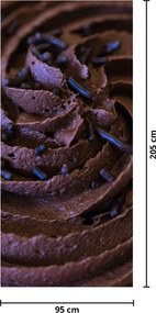 Fototapeta na dvere - Čokoládový cupcake (95x205cm)