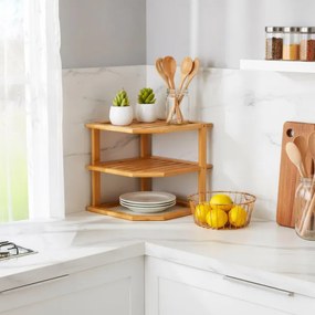 Rohová kuchynská polica DEDAL