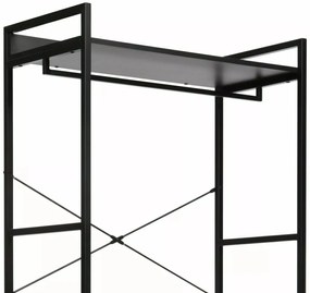 Otevřená šatní skříň Rin 01 200 cm černá