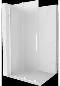 Mexen Velar sprchovací stena posuvná Walk-in 110 x 200 cm, mliečne 8 mm, biela - 871-110-000-33-20