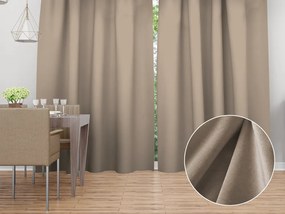Biante Zamatový záves Velvet Prémium SVP-042 Béžovohnedý - šírka 270 cm 270x140 cm