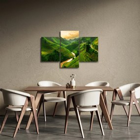 Obraz - Ryžové terasy Mu Cang Chai (90x60 cm)