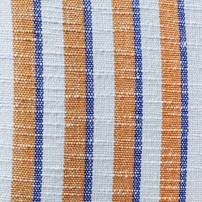 Modro-hnedý bavlnený vankúš Hübsch Rita, 50 x 50 cm