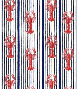 MINDTHEGAP Mediterranean Lobsters White - tapeta