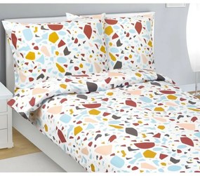 Bellatex Flanelové obliečky Mozaika, 140 x 220 cm, 70 x 90 cm