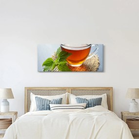 Obraz šálky s čajom (120x50 cm)