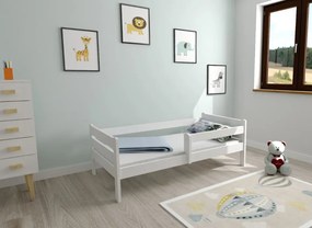 Detská posteľ EDITA z masívu borovice - 200x90 cm - biela
